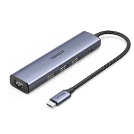 Hub UGREEN USB-C to 3USB3.0 HDMI RJ45 1000Mbps 20934 — 2