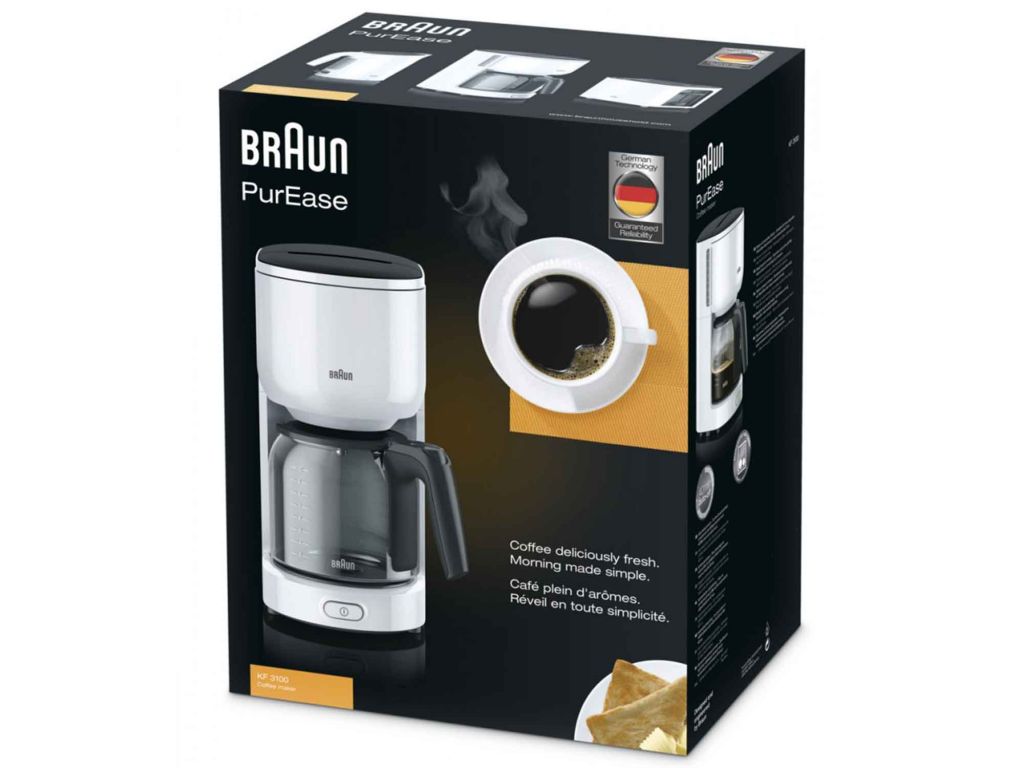 Drip coffee maker Braun KF3100WH PurEase — 3