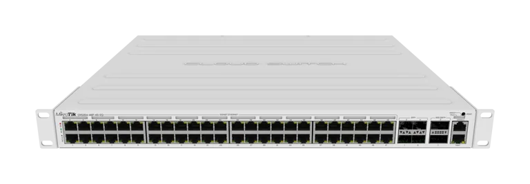 Коммутатор MikroTik CRS354-48P-4S+2Q+RM на 48 портов Gigabit PoE+ для монтажа в стойку, бюджет 700 W — 4