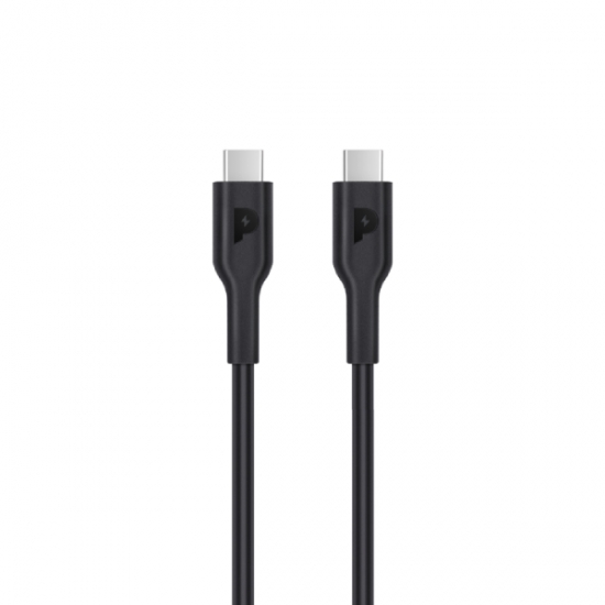 Մալուխ Powerology PWCTC1M-BK Type-C to Type-C Cable 1. PD 100W — 3