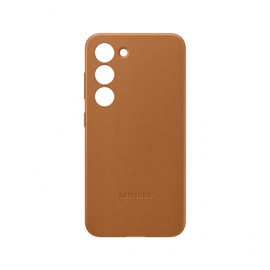 Leather Case S23+ S916 EF-VS916LAEGRU Camel — 2
