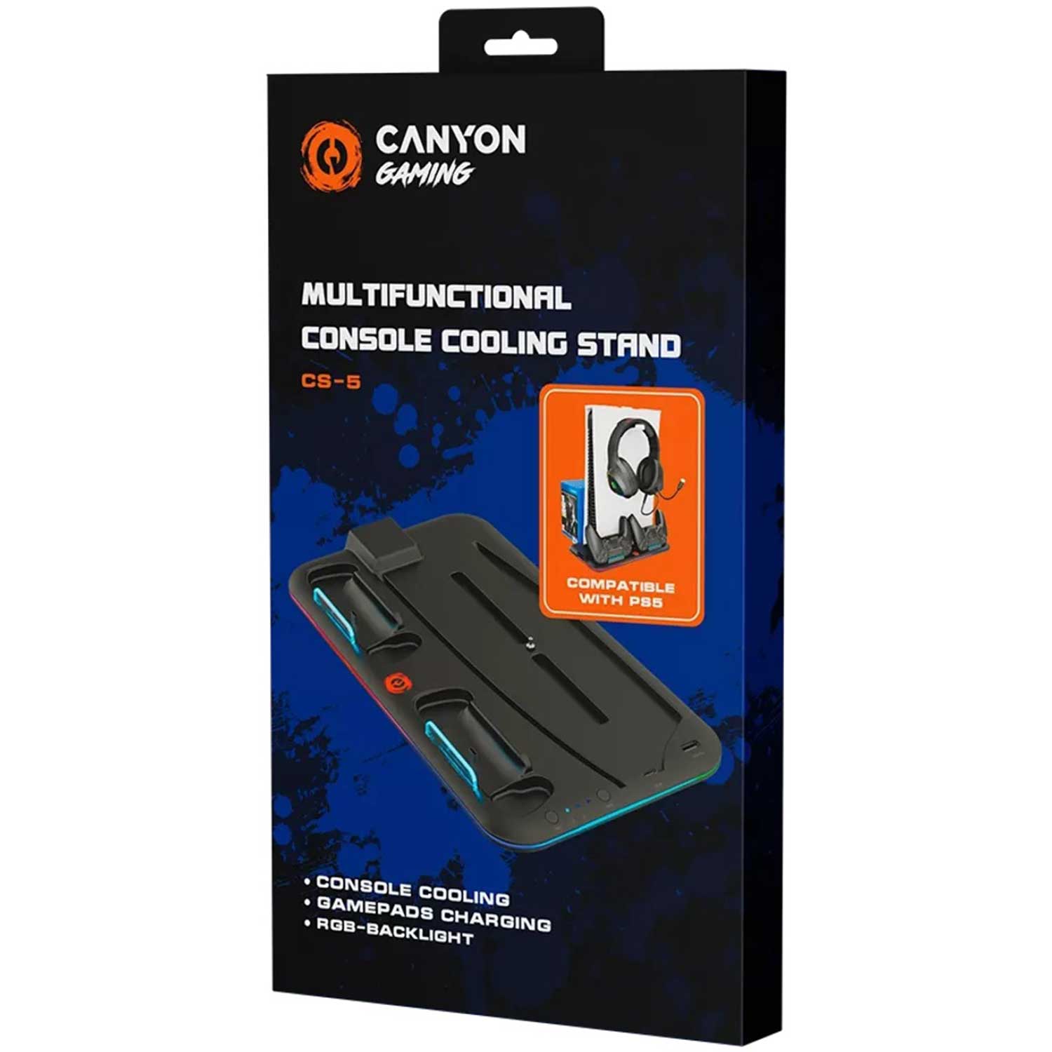Cooling pad CANYON CS-PS5 PS and joysticks charger stand CND-CSPS5B — 4