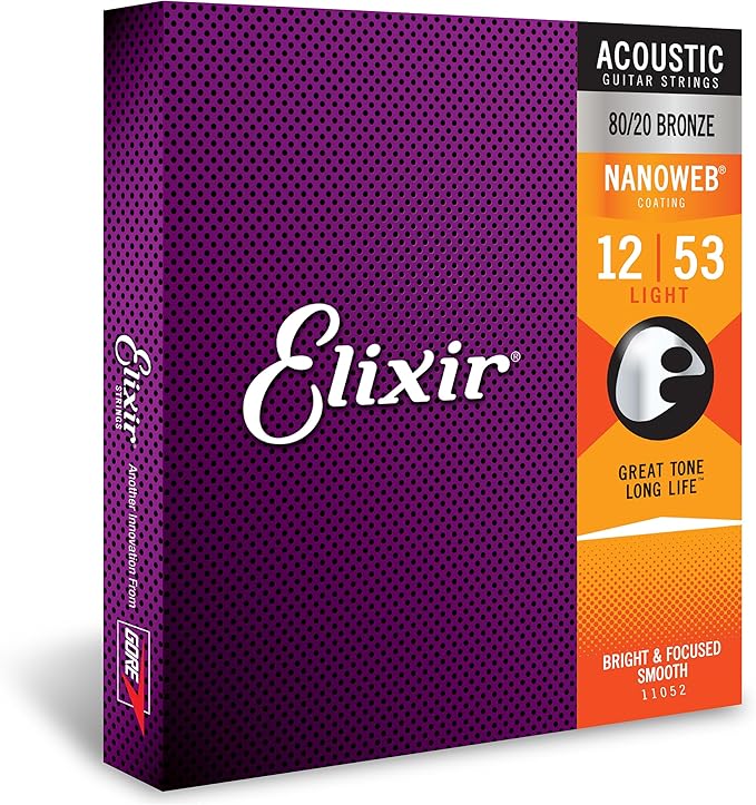 Elixir 11052 Acoustic With Nanoweb Coating Light 012-053 — 2