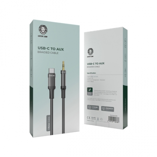Lion USB-C to AUX Braided Cable — 3