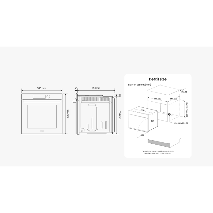 Built-in oven Samsung NV7B4125ZAK WT — 9