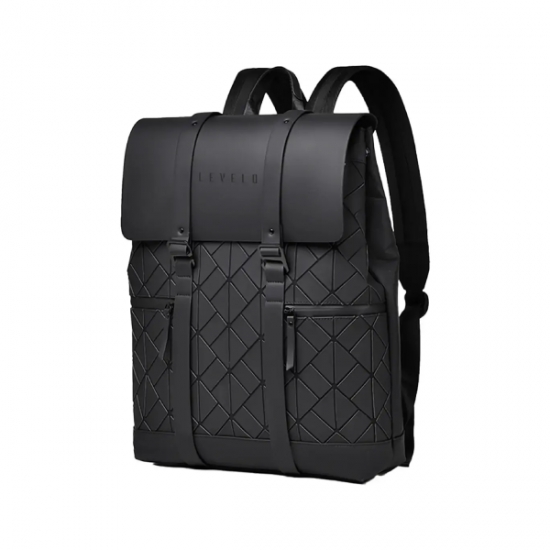 Travel backpack Levelo Caen PU Leather — 2