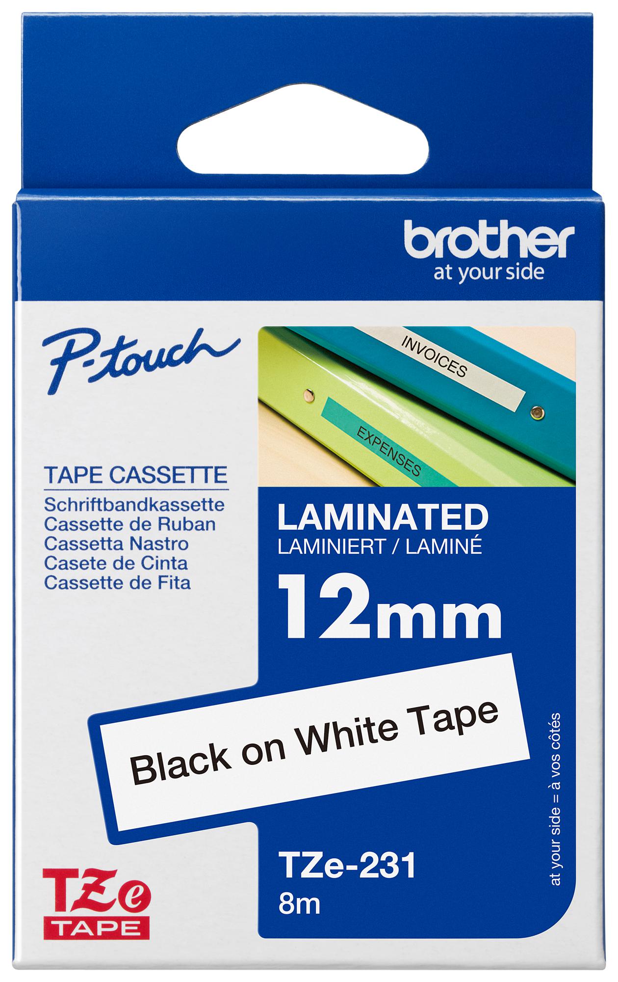 Tapes BROTHER TZE231 12MM — 2