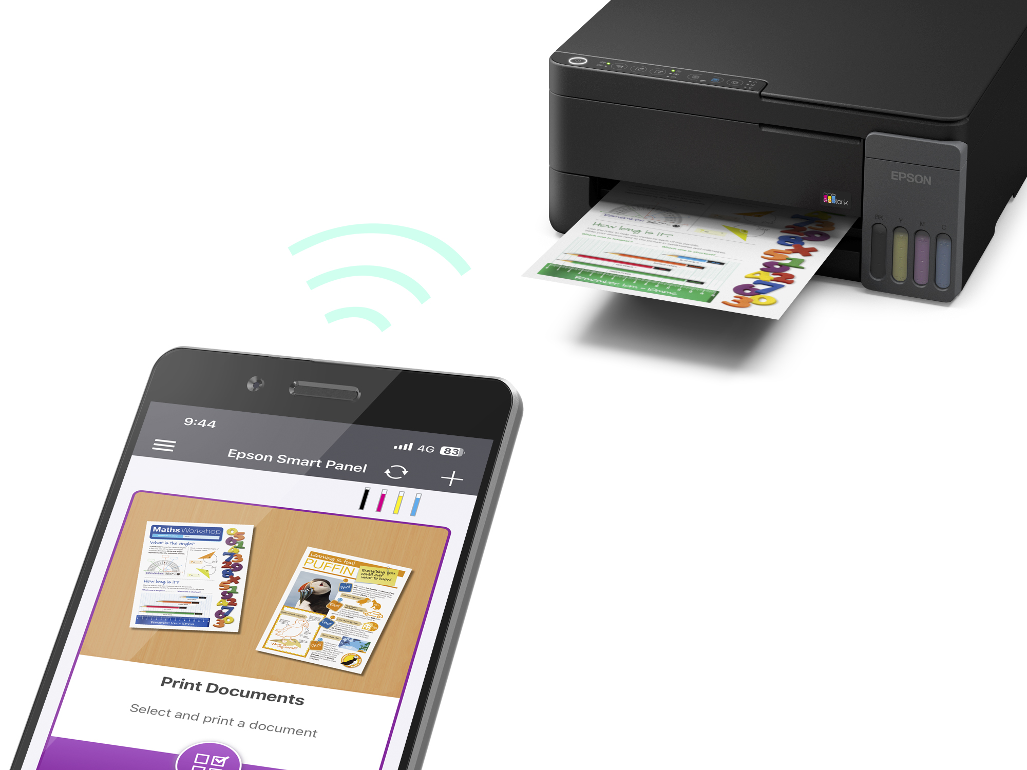 Epson L3350 A4 Colour Ink jet with Ink Tank Print Copy Scan — 4