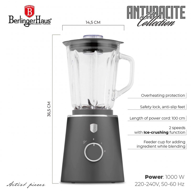 BERLINGER HAUS BH 9820 ANTHRACITE 1000W — 3