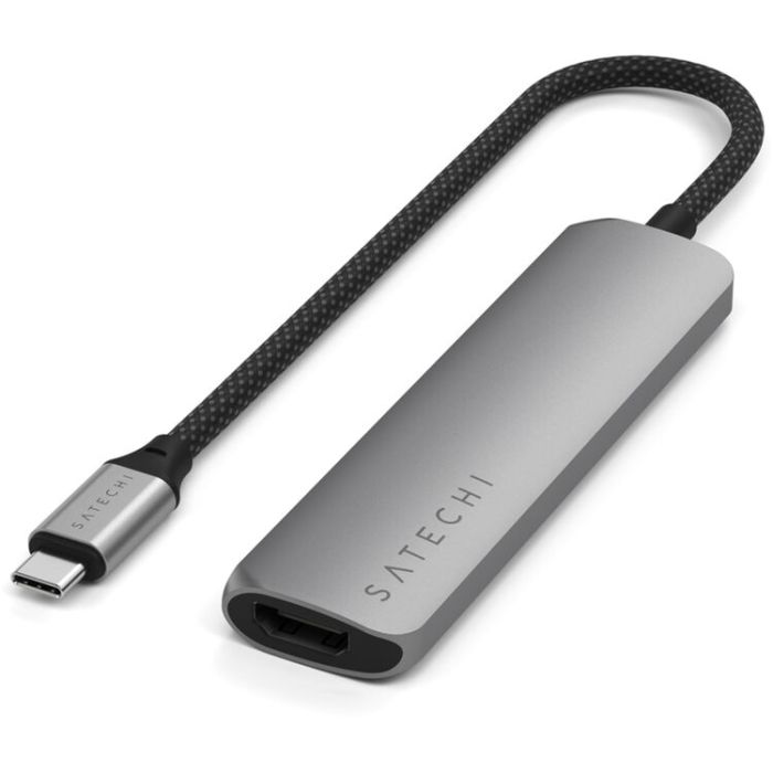 Satechi 4 in 1 USB-C Slim Multiport Adapter 4K ST-P4SM — 8