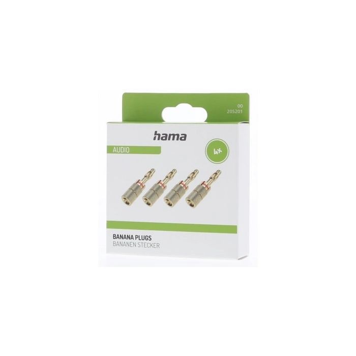 Audio Loudspeaker Adapter Banana Plug Set of 4 205201 — 2