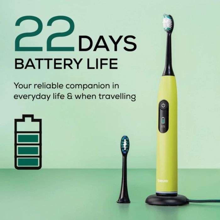 Beurer SC50 electric sonic toothbrush splashy lemon — 3