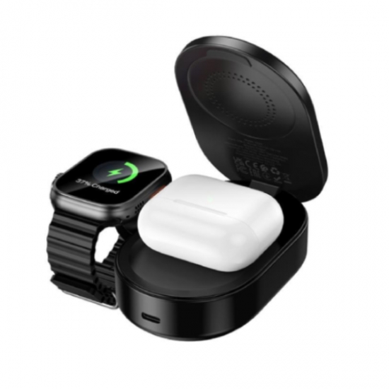 Hoco CQ23 Pole Qi2.2 3-in-1 Magnetic Wireless Fast Charger — 4