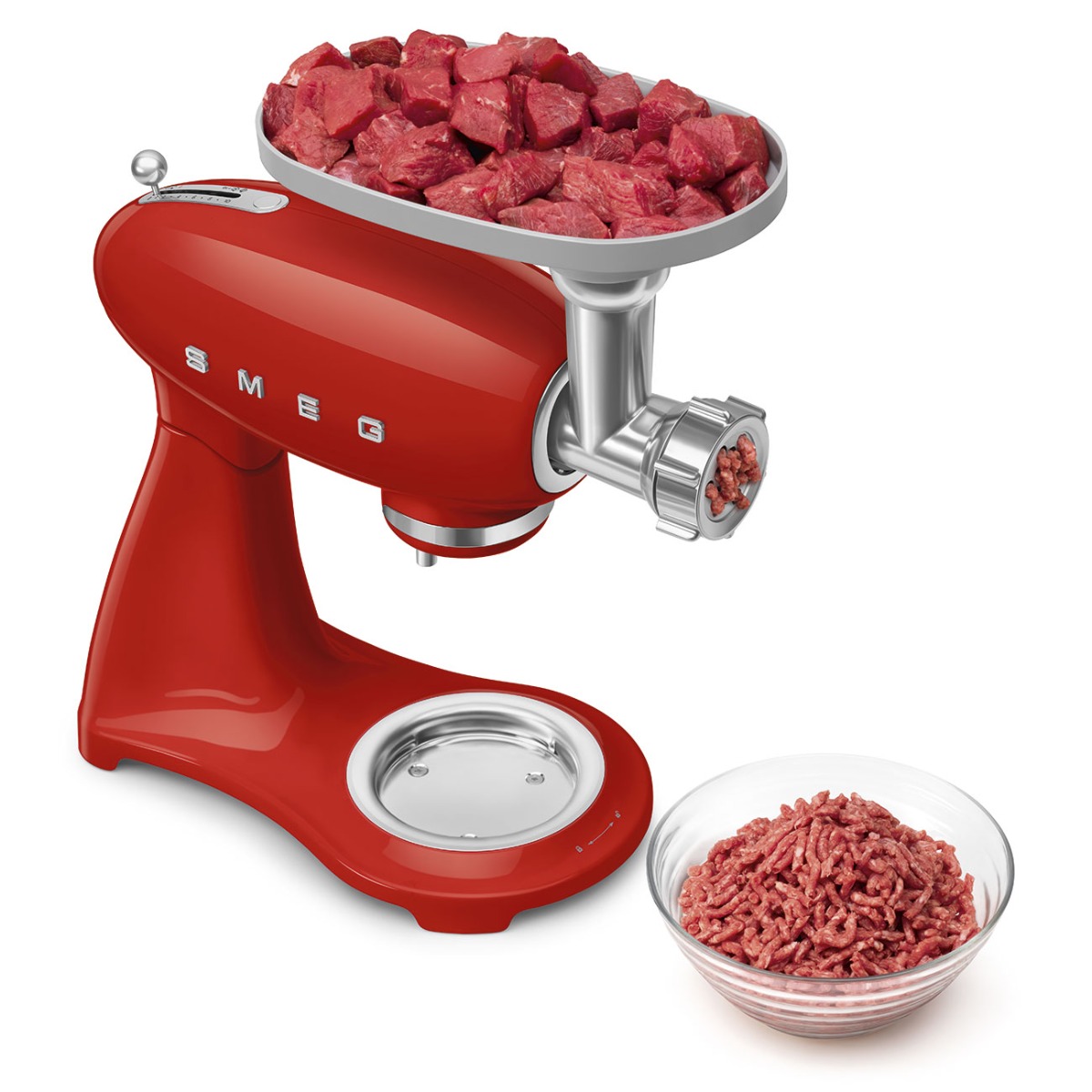 SMEG Stand Mixer Full Color Bowl SMF05RD — 8