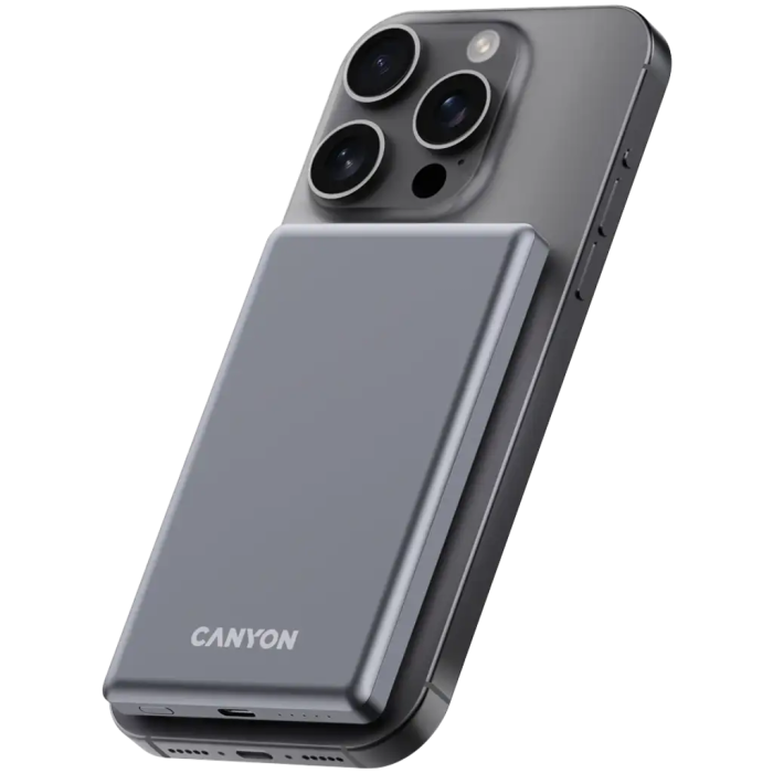 Canyon OnPower 505 5000mAh Magnetic Slim Power Bank CNS-CPB505DG — 4