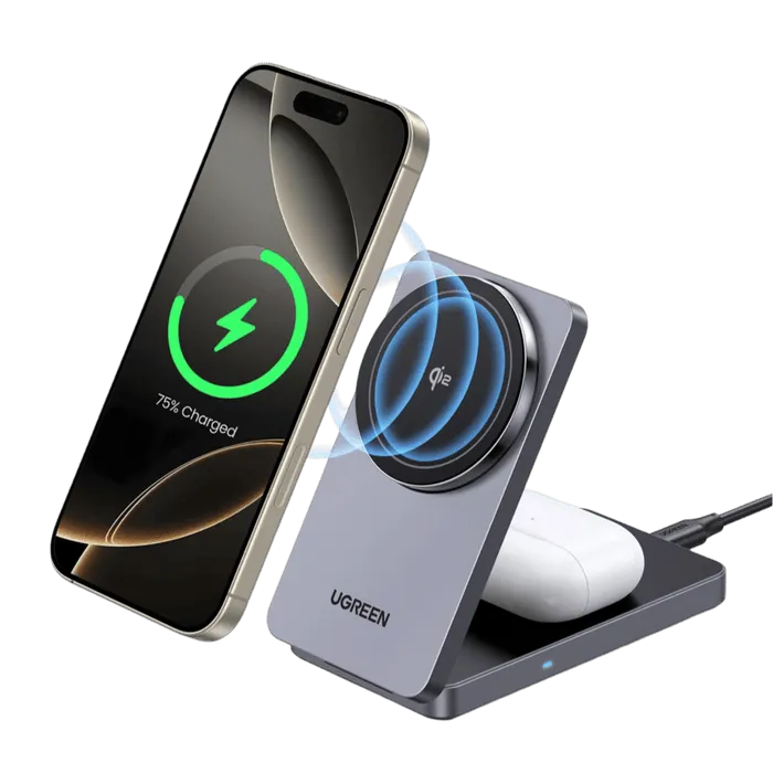 Ugreen 2-in-1 Magnetic Wireless Charger 45023 15W