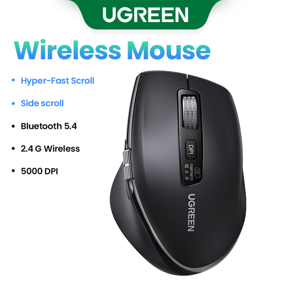 UGreen Thumb Wheel & Side Scrolling Multi-Mode Wireless Bluetooth Mouse 45792 — 7