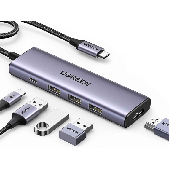 Usb-hub UGREEN USB-C to 3 x USB 3.0 HDMI PD GR 15597 — 3
