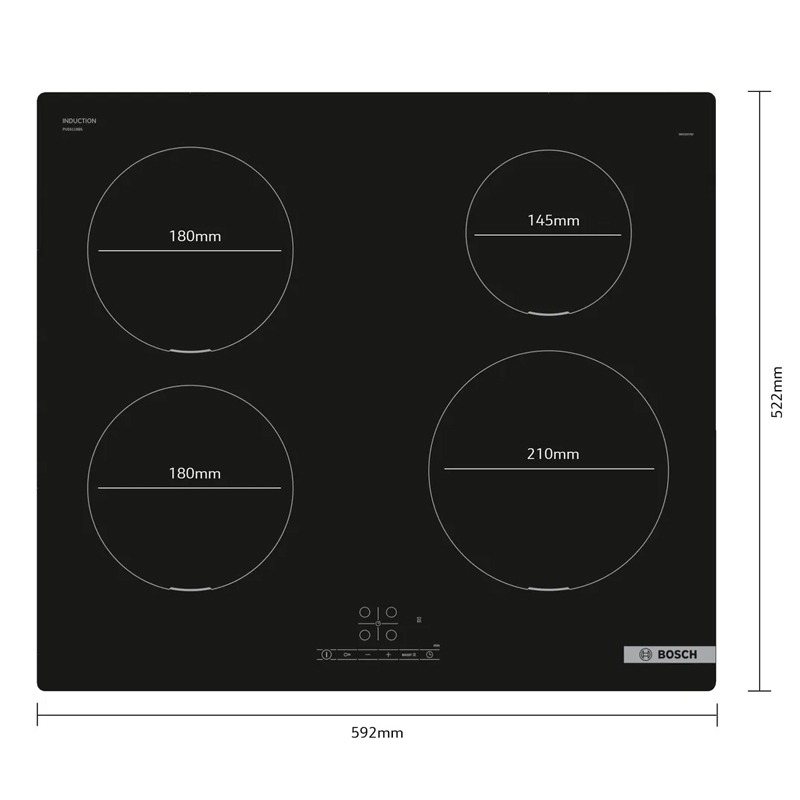 Built-in induction cooktop Bosch PUE611BB5E — 11