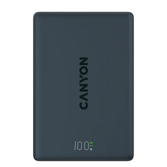 Power bank CANYON OnPower 511 10000mAh Wireless PD 20W Aluminium CNS-CPB511B — 2