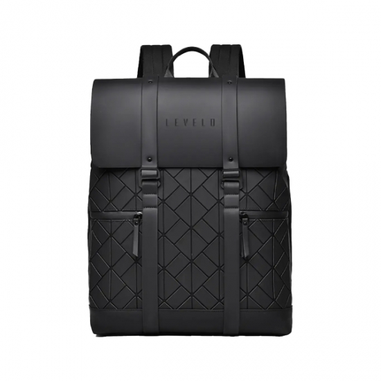 Levelo Caen PU Leather Travel BackPack Bag