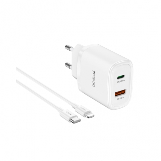 Charger Home Yesido YC47 with Cable Type-C Lightning — 2
