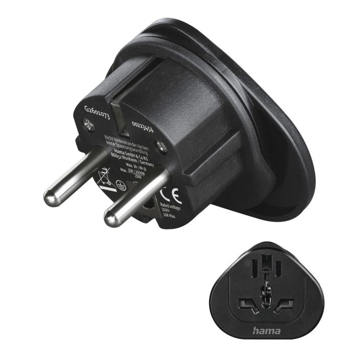 Travel Adapter Type E and F 3-Pin Universal World to Europe 223461 — 2