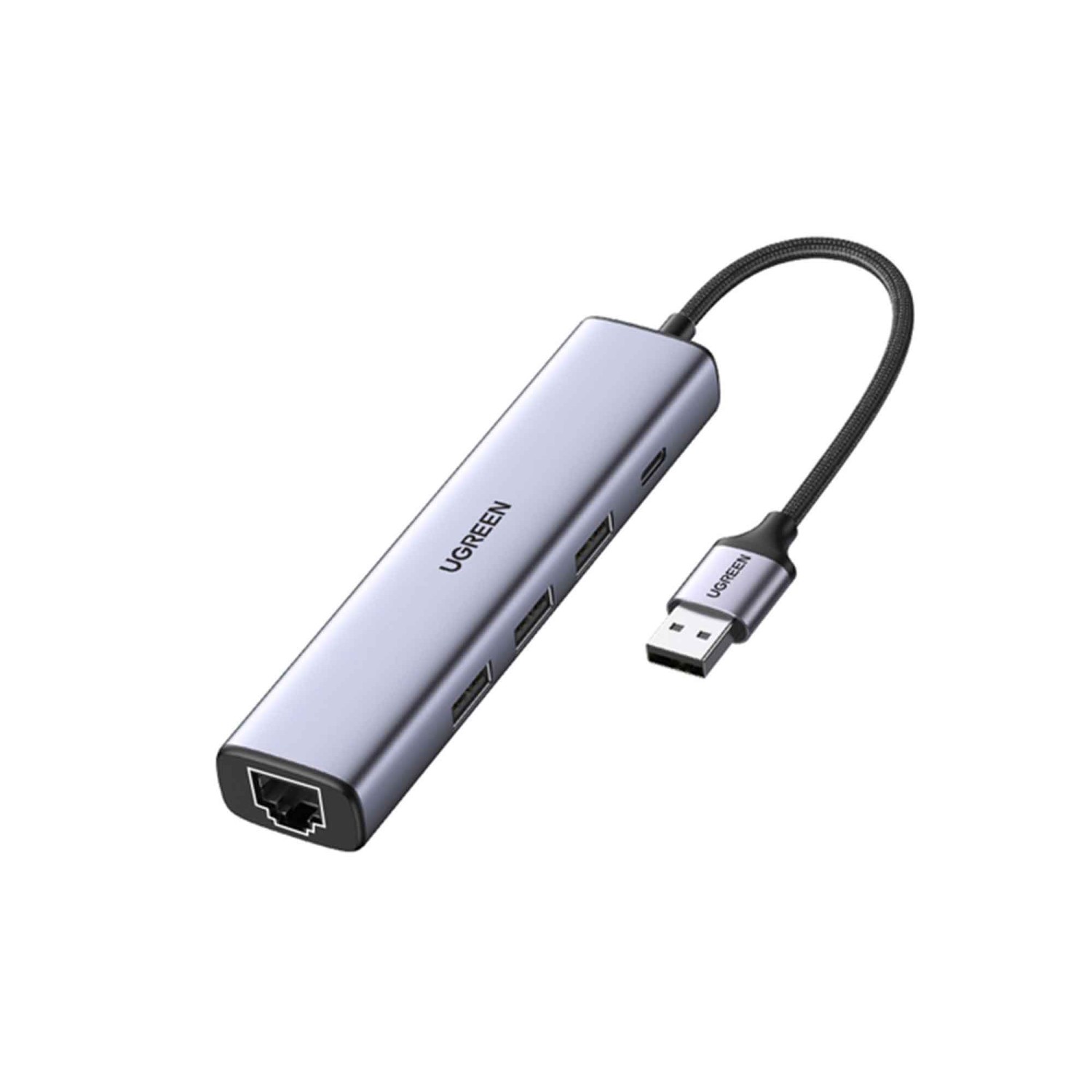Usb-hub UGREEN 3 Port USB 3.0+1 RJ45+PD SL 60554 — 2