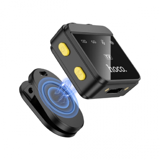 Hoco L17 Dual-mic Magnetic Lavalier Wireless Digital iP Type-C Microphone — 4