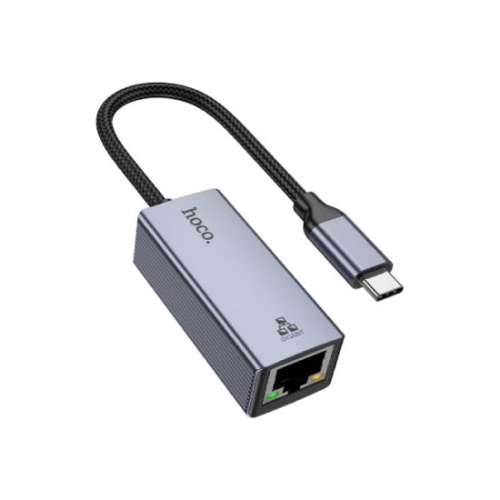 Hoco UA37 Type-C Ethernet Adapter ps Metal — 2