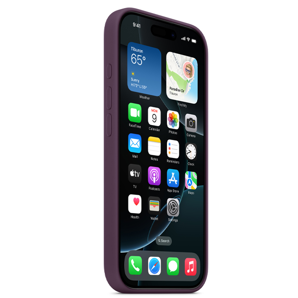 Case iPhone 16 Pro Max Silicone Case with MagSafe Plum — 5