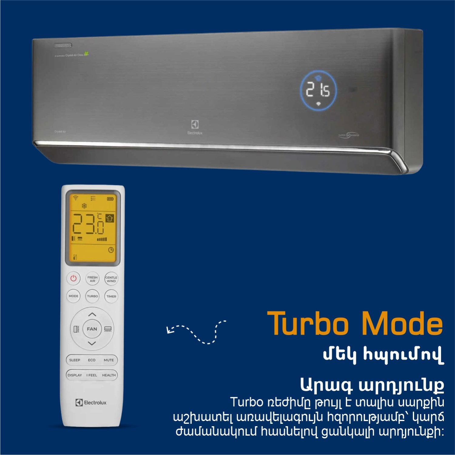 Air conditioner Electrolux CRYSTAL AIR EACS I-13HFA N8 — 7
