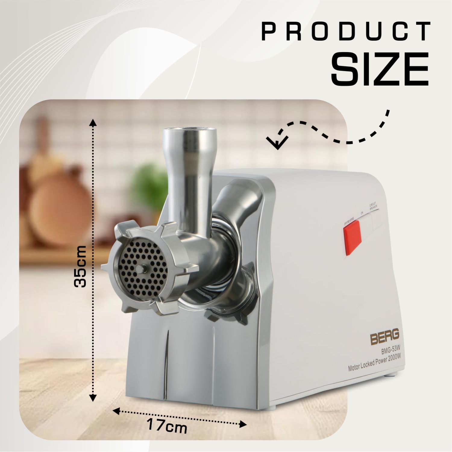 Meat grinder BERG BMG-53W — 4
