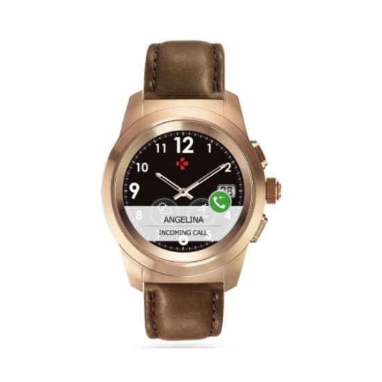Խելացի ժամացույց MyKronoz Smart Watch ZeTime Premium Petite 39mm Brushed Ping Vintage Leather — 3