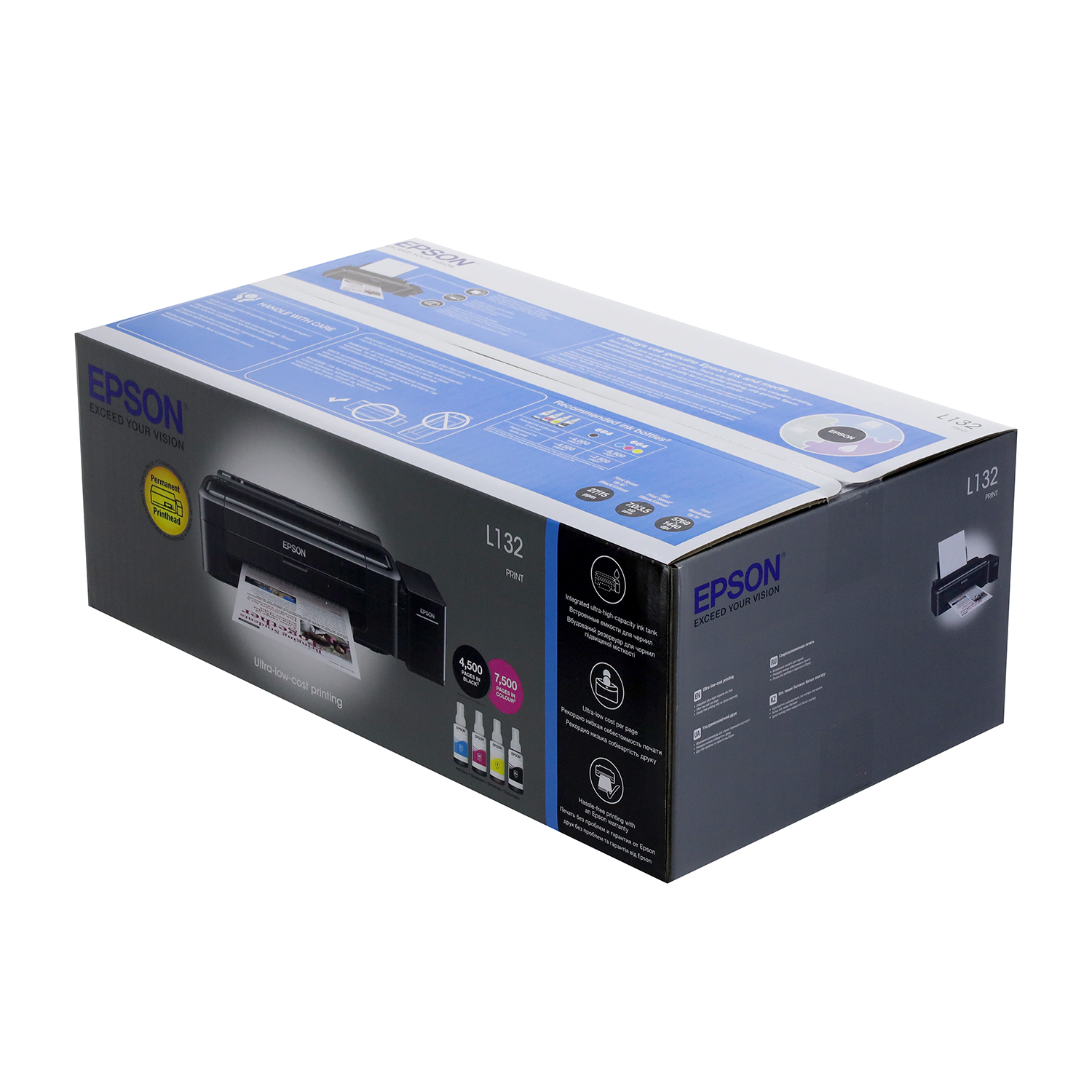 Epson L132A4 Colour Ink jet with Ink Tank Printer — 3