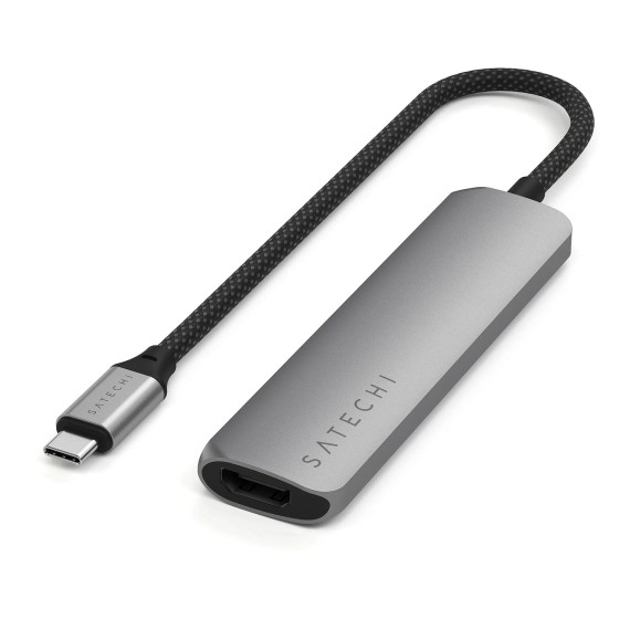 Usb-hub SATECHI 4-in-1 USB-C Slim Multiport Adapter 4K ST-P4SM — 2