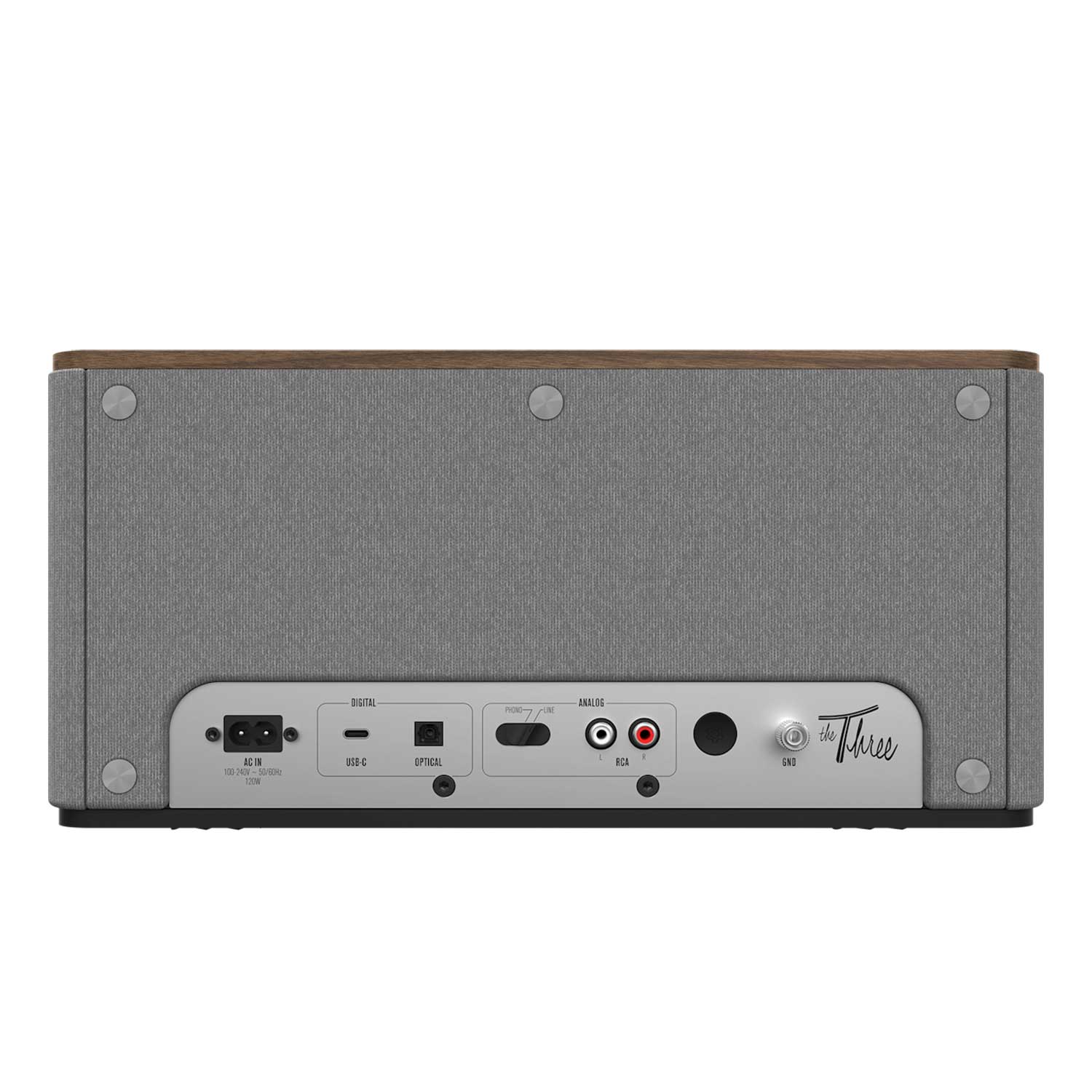 Bluetooth speaker Klipsch The Three Plus Walnut — 4