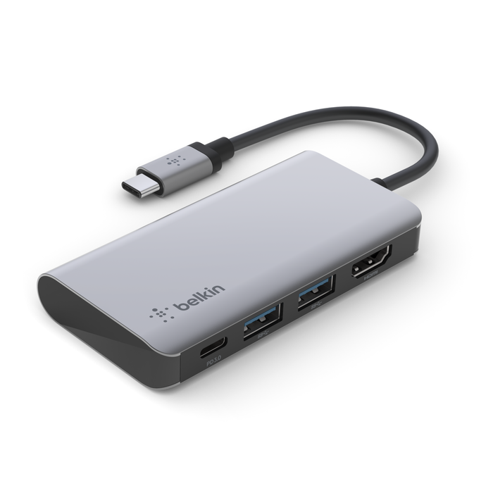 Belkin USB-C 4-IN-1 Multiport Adapter AVC006BTSGY — 2
