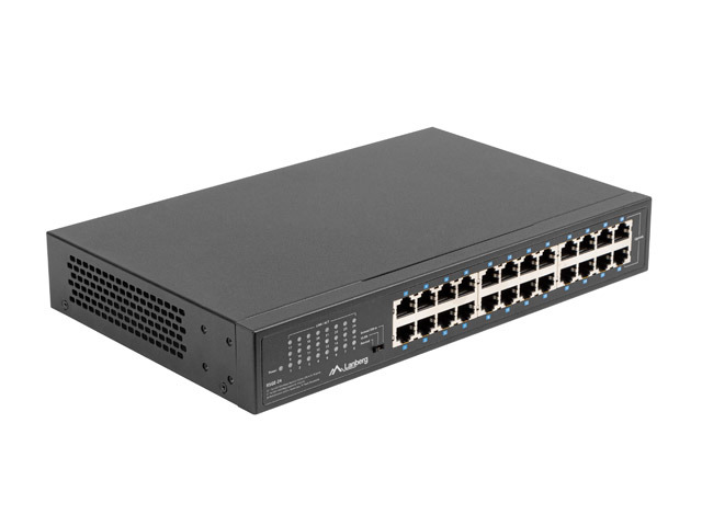 Lanberg RSGE-24 24port 10 100 ps RACK Switch — 4