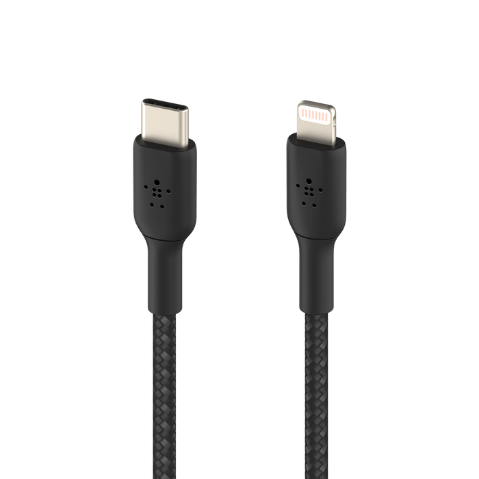 Belkin BRAIDED C-LTG BLK CAA004BT2MBK — 3