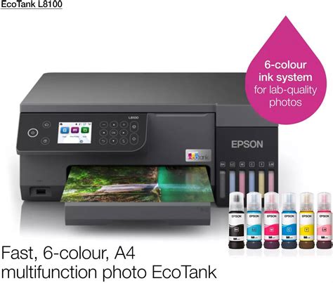 Epson EcoTank L8100 A4+ 6 Coulors Multifuncional Printer with CD DVD Print — 4
