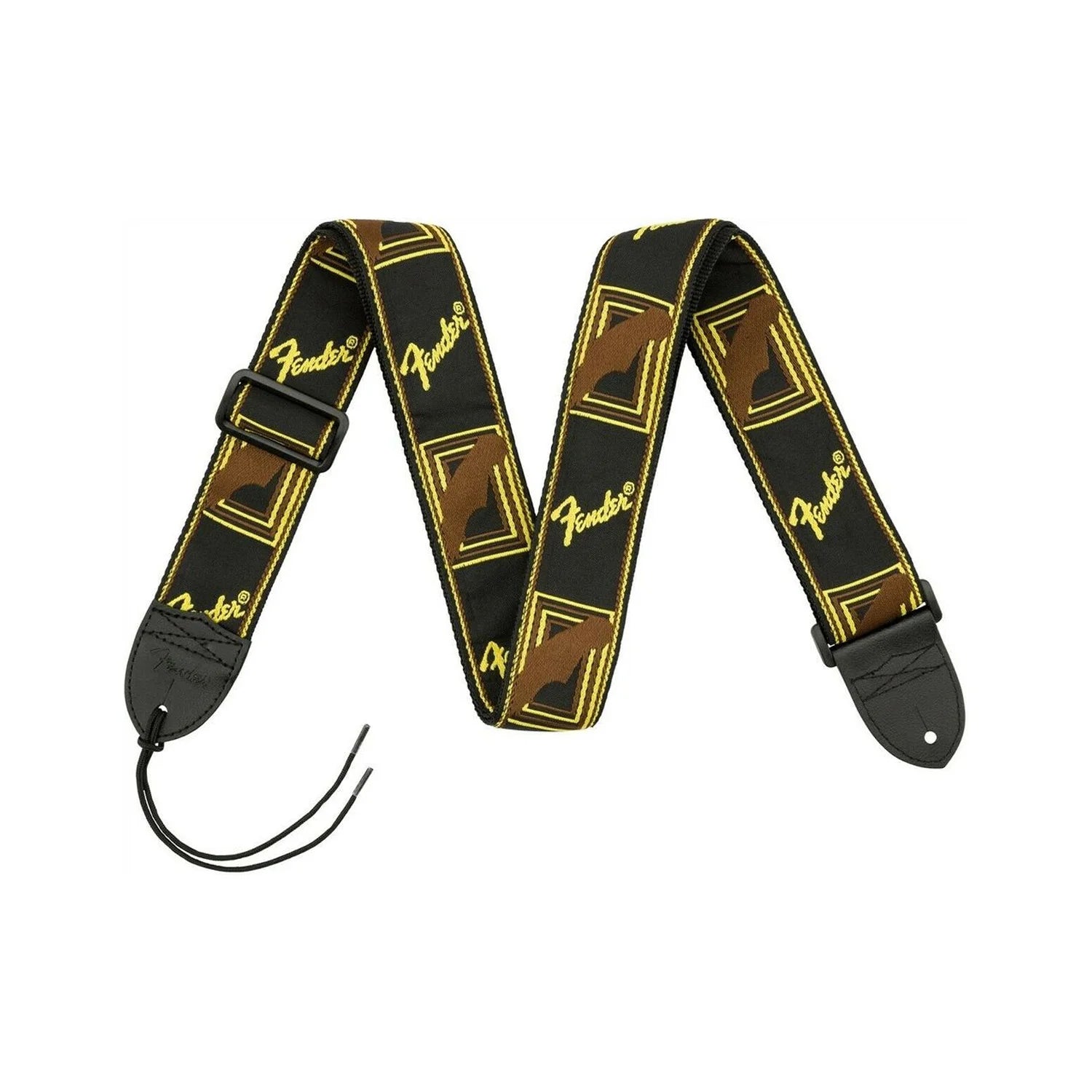 Fender BLK Brown Mono Strap 0990681000 — 2