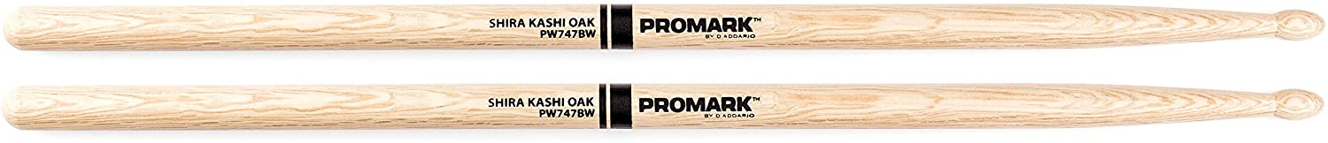 Promark Shira Kashi Oak 747B Super Rock Wood Tip drumstick — 2