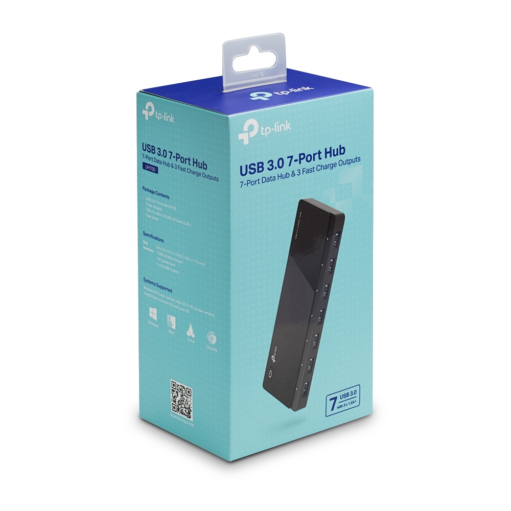 USB-концентратор TP-Link UH700 на 7 портов USB 3.0 — 2