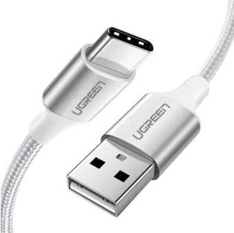 UGreen USB 2.0 Type A - USB-C Nickel Plating Aluminium Braided Cable 60133 — 2