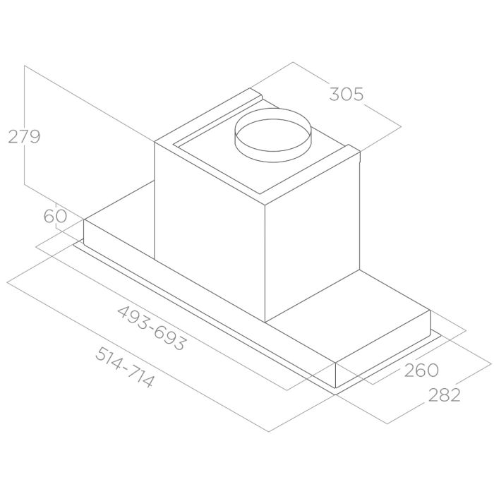 Elica HIDDEN ADV PLUS 2.0 BLGL A 52 — 8
