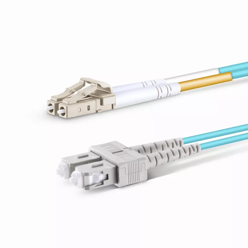 FS.COM 2m 7ft LC UPC to LC UPC Duplex OM4 Multimode PVC OFNR 2.0mm Fiber — 2