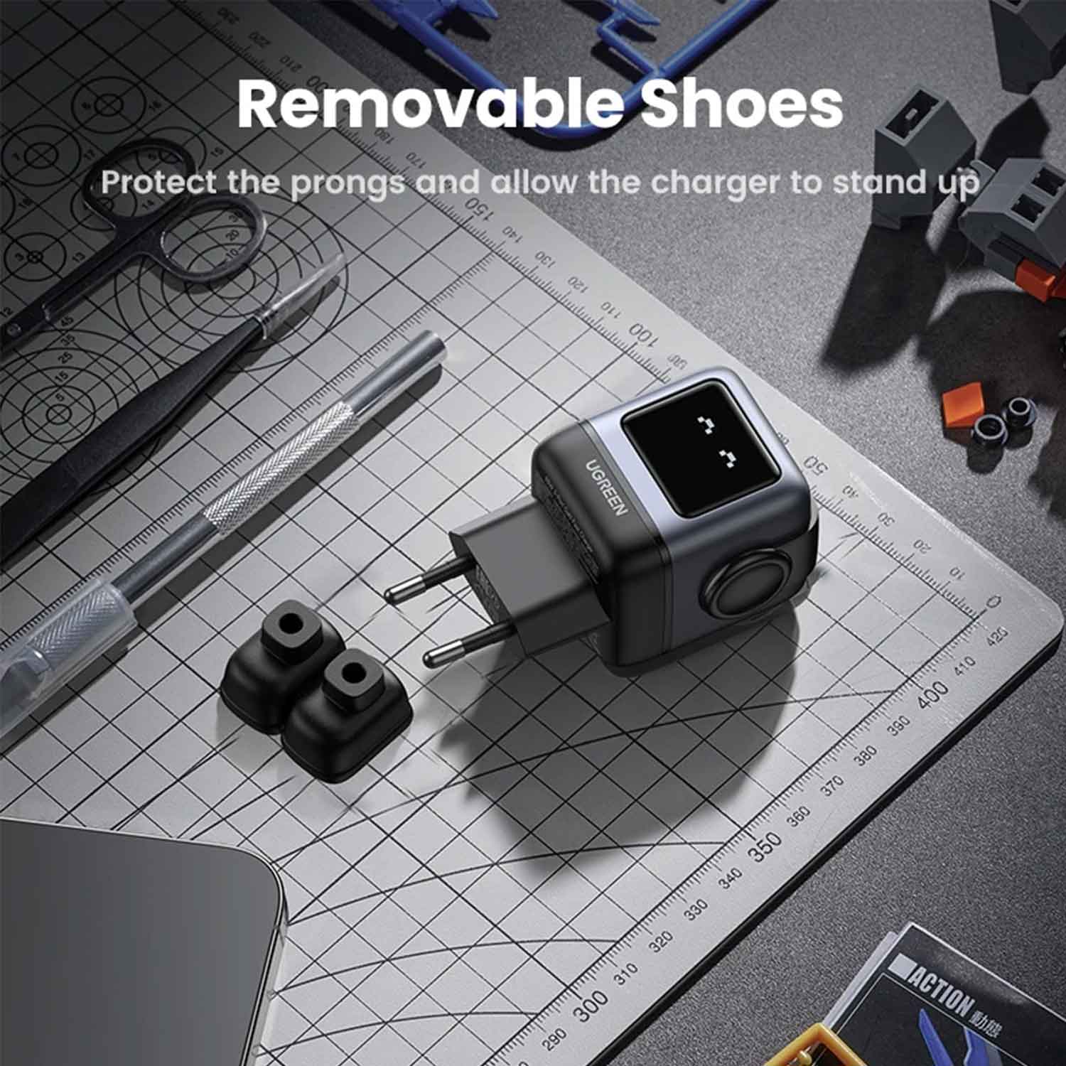 Power adapter UGREEN Uno RG Nexode GaN 25685B 65W — 7