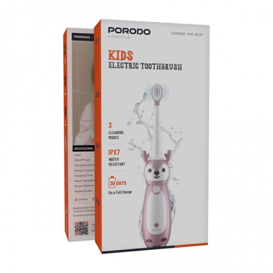Porodo Lifestyle 350mAh Kids Electric Toothbrush with 3 Cleaning Modes — 2