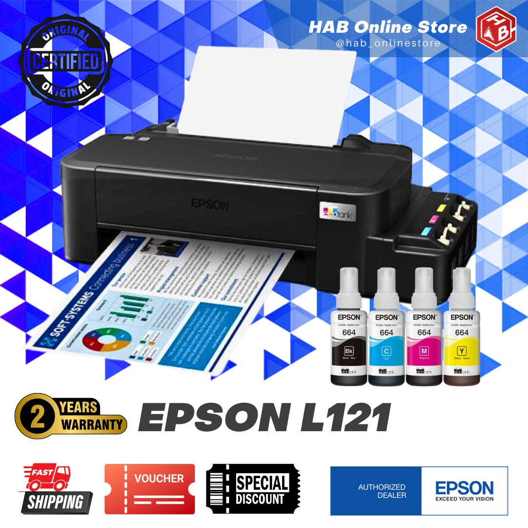 Epson L121A4 Colour Ink jet with Ink Tank Printer — 4